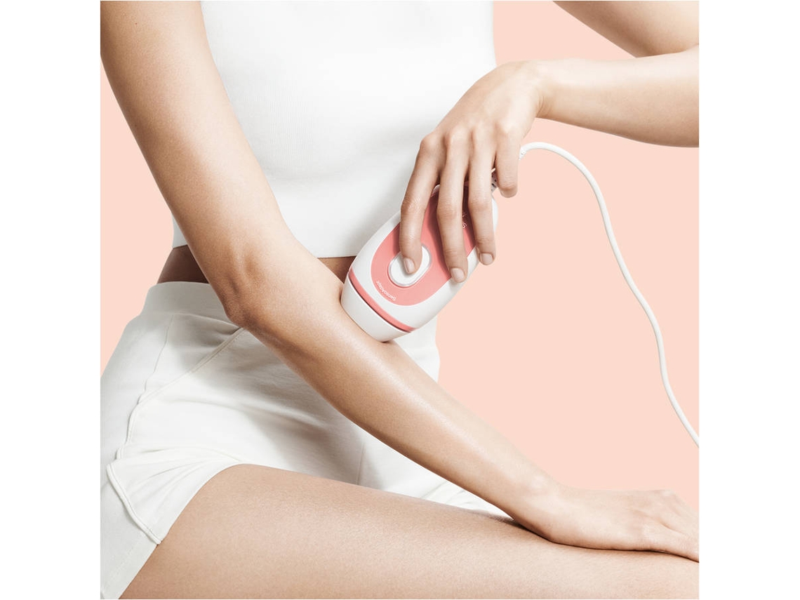 Depiladora Luz Pulsada BRAUN Silk·expert Mini PL1000 (IPL - Multi-zonas - Branco e Rosa)