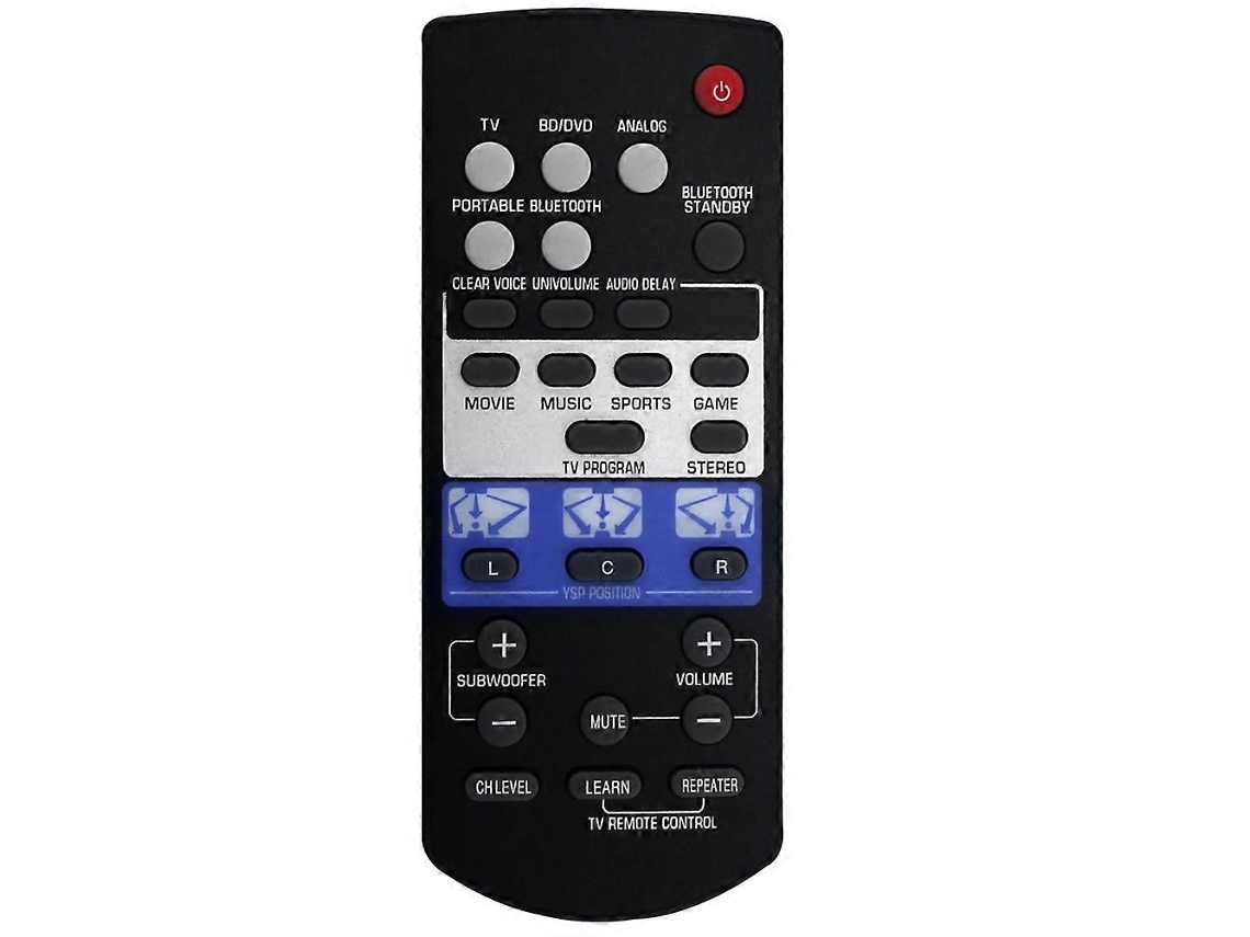 Comando À Distância De Substituição Para Fsr80 Zg80760 Soundbar Ysp-1400bl Ysp1400 Ysp-1400 Sistema Áudio