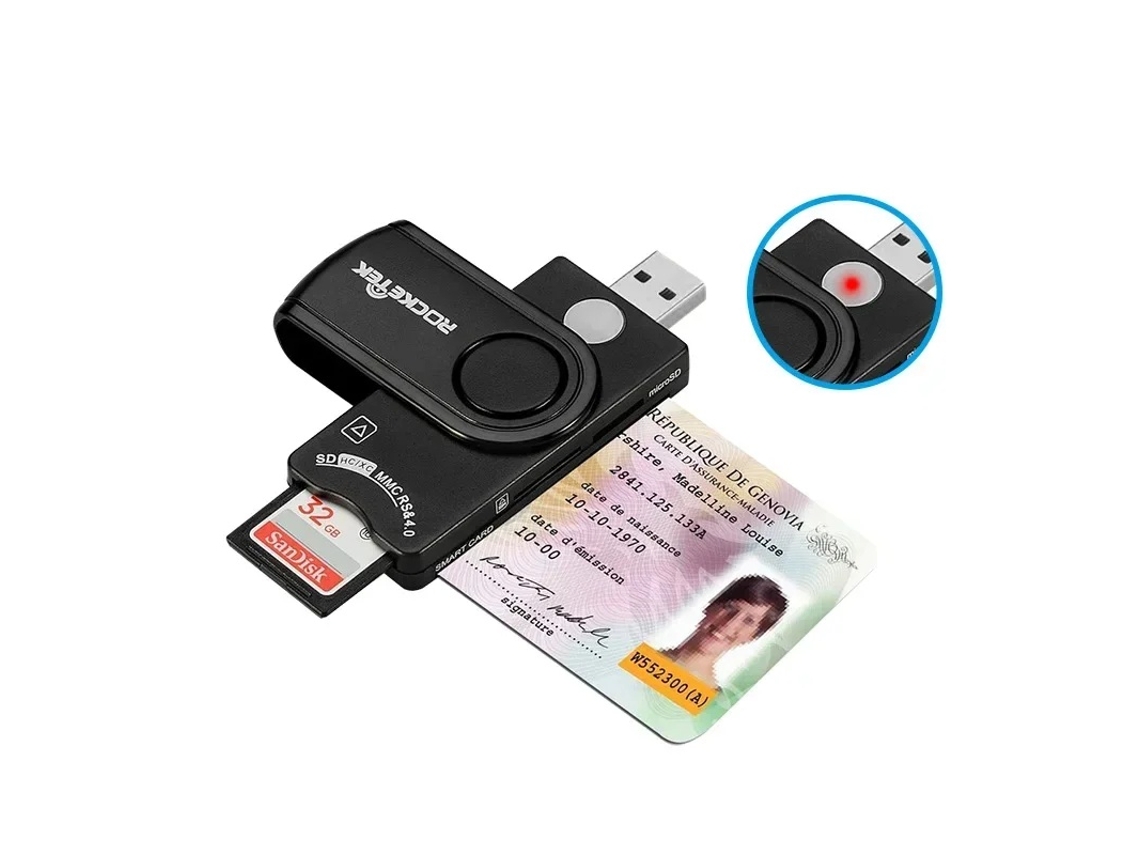 Lurelia Leitor Smart Card Usb 2.0, Id/emv