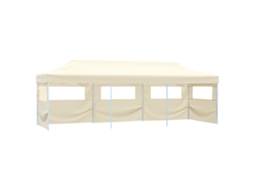 Vidaxl Tenda Para Festas Pop-up Dobrável C/ 5 Paredes 3x9 M Creme
