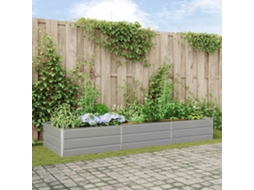 Vidaxl Floreira Cinzento-claro 290 X 100 X 45 Cm Aço Galvanizado