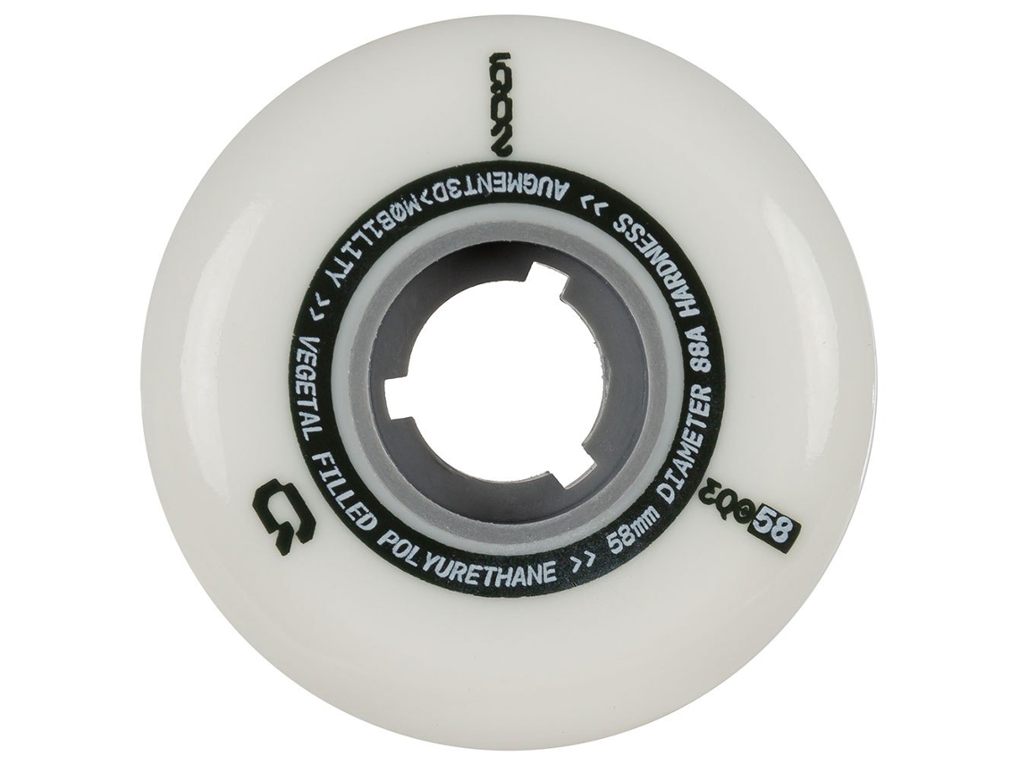 Rodas de Patins Eqo 58 88A 4 Unidades Transparente 58 Mmiqon