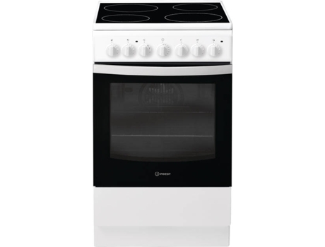 Fogão INDESIT IS5V4PHW — Placa Vitrocerâmica | Forno: 61 L