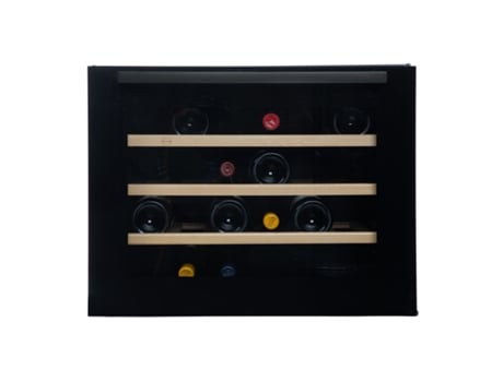 Cave de Vinho Encastre VINOBOX 24 Design Black (24 garrafas - Preto) Monotemperatura