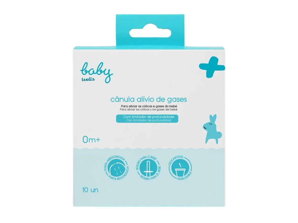 Cânula Alívio De Gases Do Bebé Baby Wells