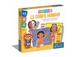 Montessori - Clementoni - O Corpo Humano - Jogo educativo para aprender como o corpo é feito por dentro e por fora - D