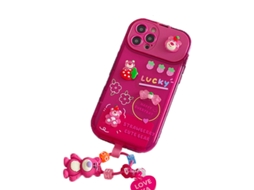 Capa de Telefone e Silicone para Iphone 13 Pro Max EOOCOO (com suporte e cordão)