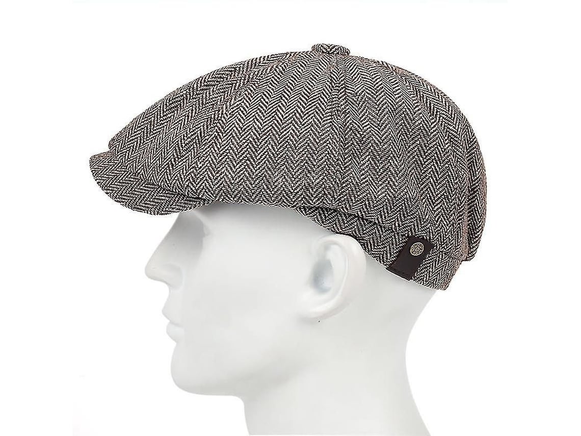 2026 gorro Beret de Cuadros Versátil Clásico com Pouco Elástico Moda Casual para Homens 1 Peça