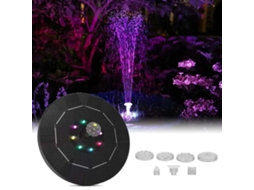 Fonte Solar Grande Com Bateria E Iluminação (16 Cm)
