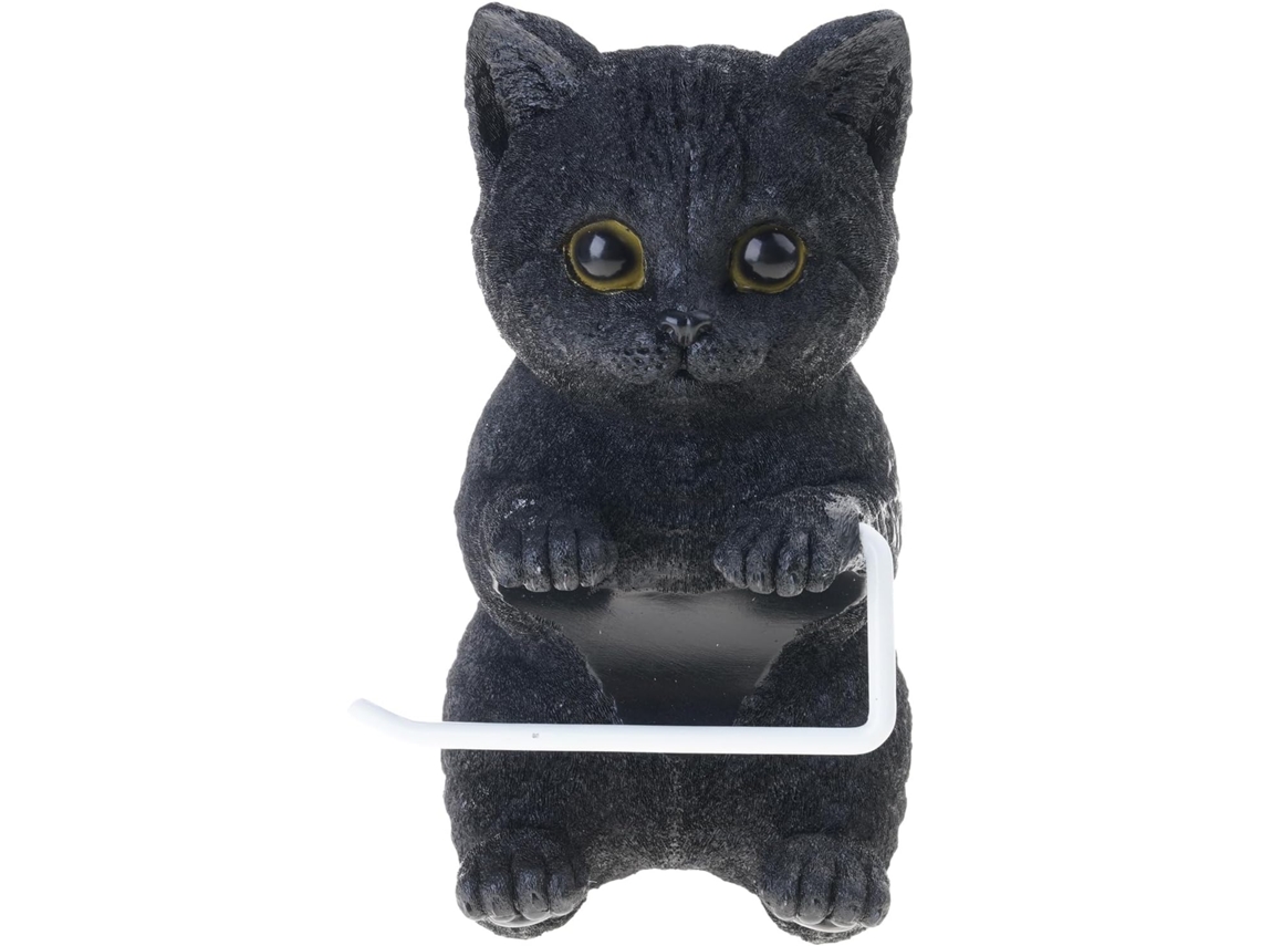 Gatinhos Dispensador De Papel Higiênico Parede, Feito De Resina, Compacto, Otimiza Espaço, Decoração Para Casa Com Tema