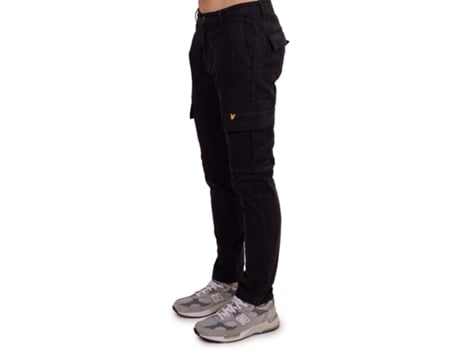 Calças De Homem Lyle And Scott Lyle Scott Mens Logo Cargo Preto (numeric30)