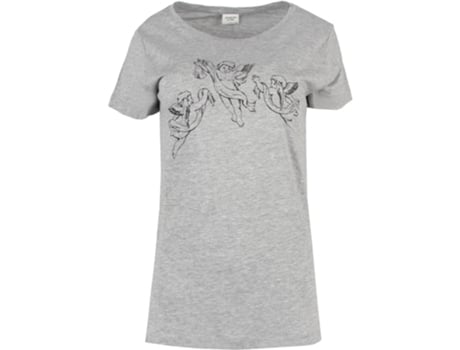 Top De Mulher Jaqueline De Yong Jdychicago Angel Estampado Cinzento (l)