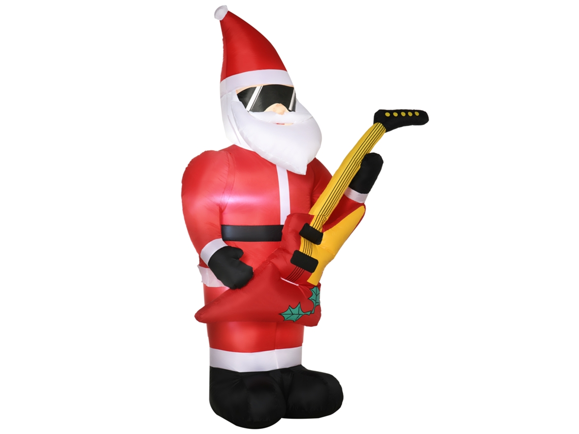 Papai Noel Inflável Natal (com Soprador, 1.4m, Vermelho+branco)