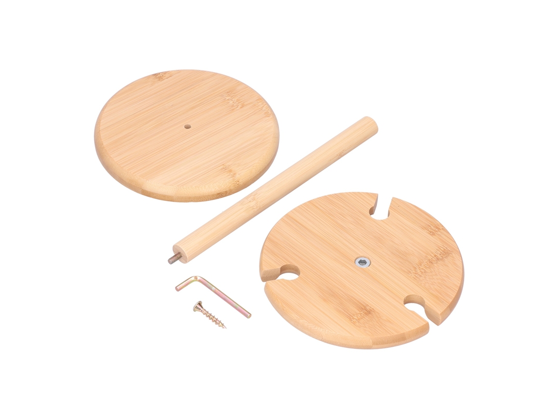 Suporte para Taças de Vinho em Bambu com Drenagem para Cozinha e Mesa | S/MARCA