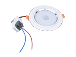 2026 lâmpada de Teto Embutida Led de 9w com Sensor de Movimento Infravermelho Ajustável Luz Quente para Passagem e Varanda