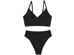 2026 traje de Bikini para Mulher, Triangular Sexy de Cor Sólida com Bicos Removíveis