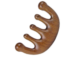 Pente De Massagem Pente De Sândalo Pente Meridian, Espessado Antiestático 25-26