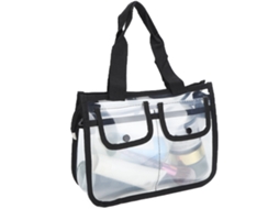 Bolsa Transparente Eva Portátil de Toiletries para Viagens
