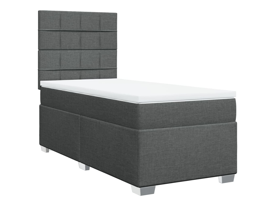 Box Spring Bed, Box Spring Beds Vidaxl Cinzeto Tecido (80 X 200 Cm)