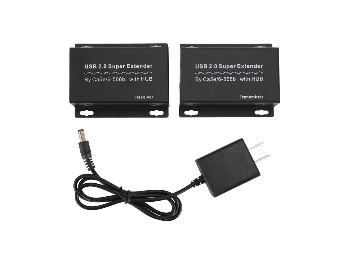Extensor Usb Ethernet com transmissão de 120 metros e hub Usb 2.0 EOOCOO