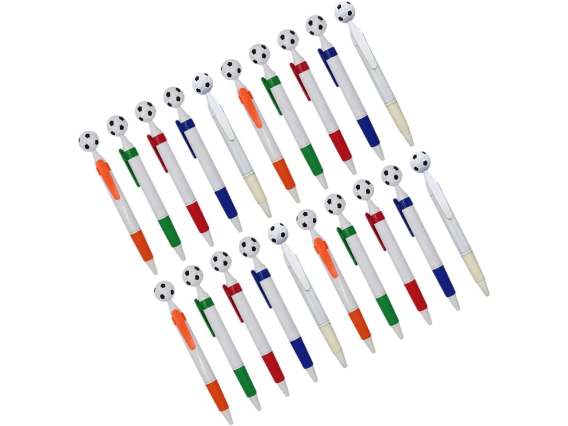 Conjunto De 20 Canetas Esferográficas Com Tema Futebol, Marcadores