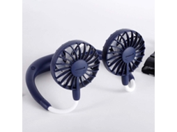 Mini ventilador portátil de pescoço dobrável S/MARCA, USB, uso externo, branco