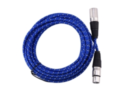 Lurelia Cabo Xlr Macho/fêmea 3 Pinos 5 M, Para Microfones, Mixer, Amplificador E Colunas Ativas