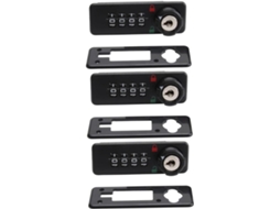 Conjunto De 3 Fechaduras Mecânicas De Combinação Em Abs Para Caixa De Correio E Armário.