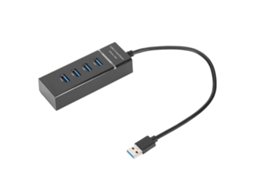 Aetheria usb 3.0 Hub 4 Portas Alta Velocidade Plug And Play Slim Leve Compatível Windows/os X/linux