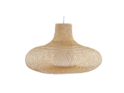 Luminária de Teto em Bambu Natural 75x75x48cm ALEXANDRA HOUSE LIVING