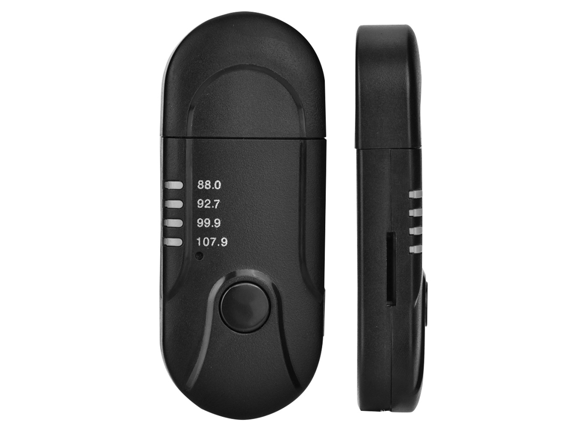 Adaptador De Áudio Bluetooth (saída 3.5mm E Suporte Para Carro)