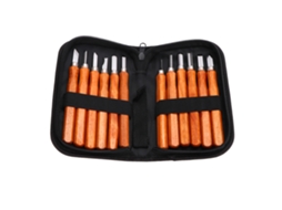 Conjunto De 12 Lâminas De Carving Em Imitação De Mogno Para Carpintaria Ferramentas Manuais