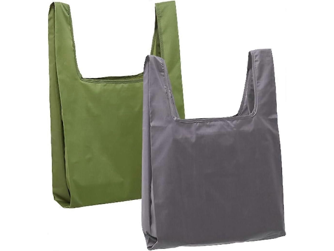 Saco de Compras Reutilizável 2 Pack Saco de Supermercado Lavável Eco friendly Nylon Saco Dobrável para Uso Diário GOKOCO
