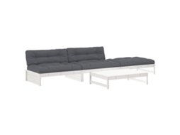 Garden Lounge Set, Garden Lounge Sets Vidaxl Branco Madeira (n/a)