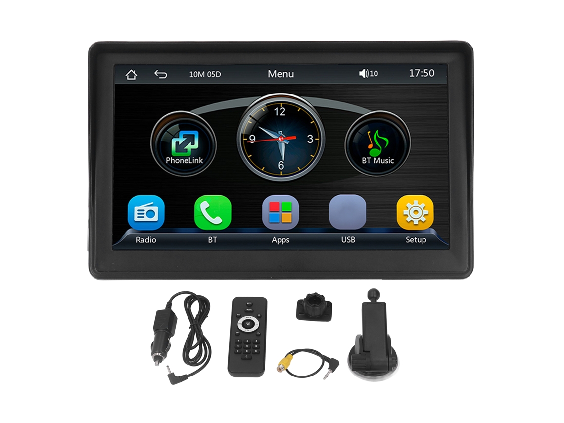 Aetheria reprodutor Mp5 para Carro 7 Polegadas Tela Hd Interconexão com Telefone Ré Bluetooth 5.1 B600w