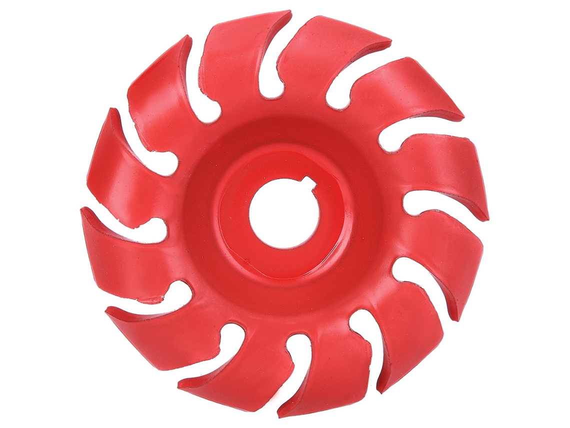 Disco De Polido De 3,5 Polegadas 12 Dentes Vermelho Para Mezcladora Angular Ferramenta De Gravura E Corte Em Madeira
