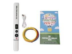 Caneta De Impressão 3d De Alta Temperatura Com Tela Lcd Ergonômica Para Pla Abs Branca