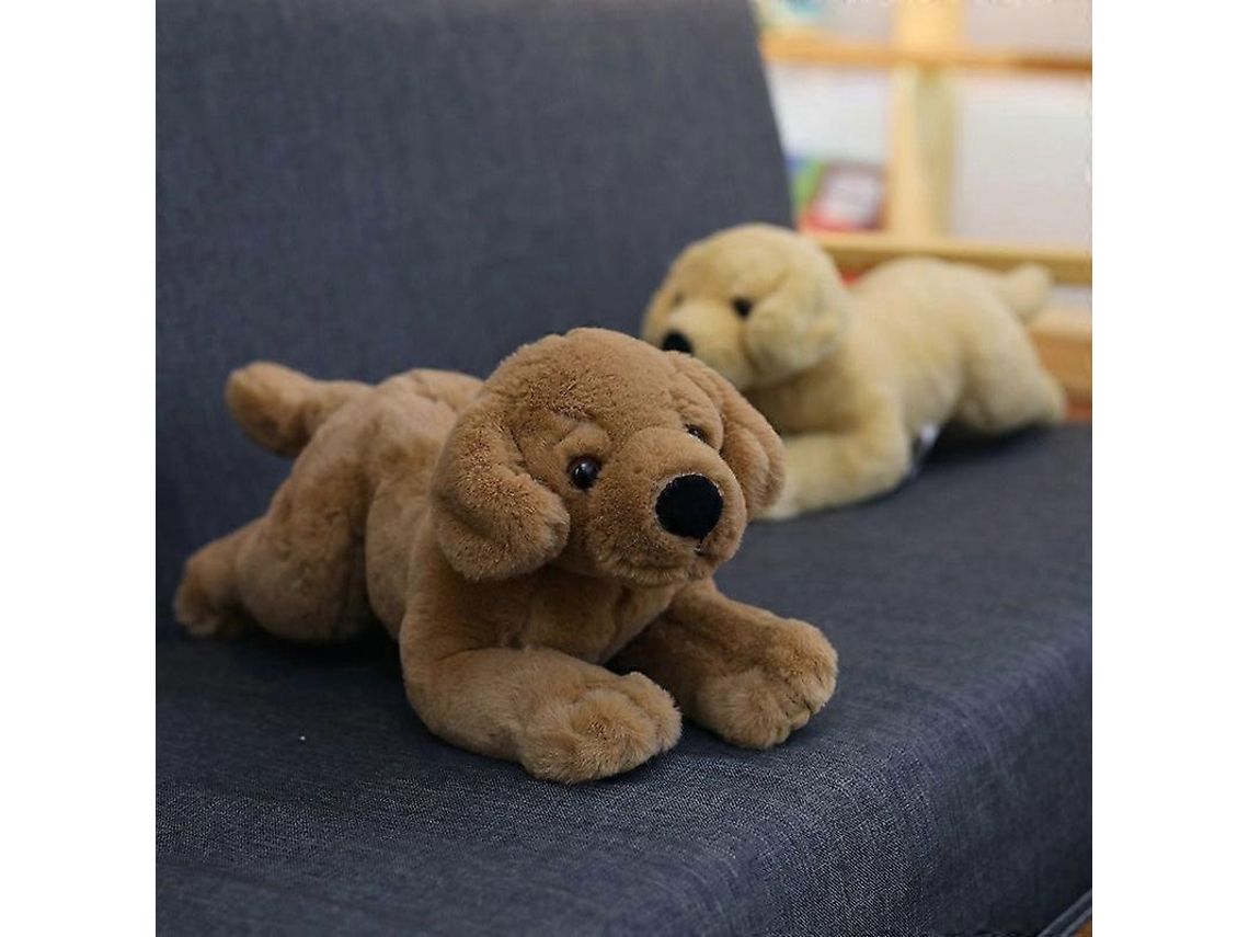 Boneco De Pelúcia Labrador Marrom, 56-60cm, Almofada, Presente