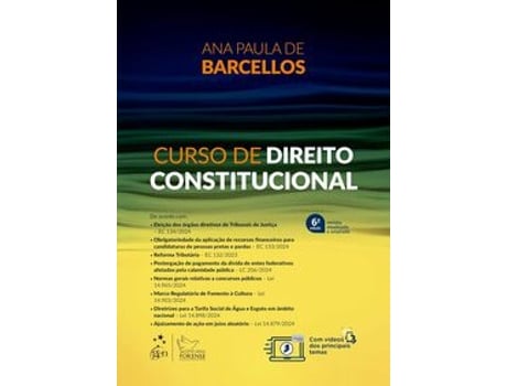 Livro Curso De Direito Constitucional - 6 Edição De Ana Paula De Barcellos (português Do Brasil)
