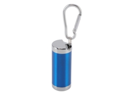 Cinzeiro Portátil de Aço Inoxidável com Fivela Resistente Ao Fogo Mini Chaveiro Azul para Carro Escritório | S/MARCA