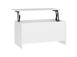 Coffee Table, Coffee Tables Vidaxl Branco Madeira Processada (102 X 55 X 52.5 Cm)