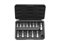 Conjunto de chaves Torx Vevor de 13 peças, acionamentos de 1/4 pol., 3/8 pol. e 1/2 pol.