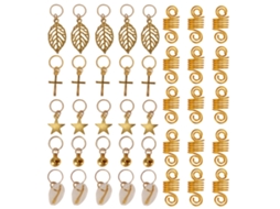 Contas Para Cabelo Decoração Presente Moda Acessórios