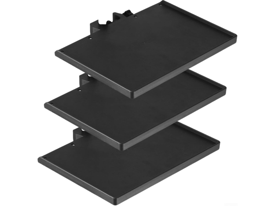 Conjunto De 3 Suportes De Microfone De Plástico, Pretos
