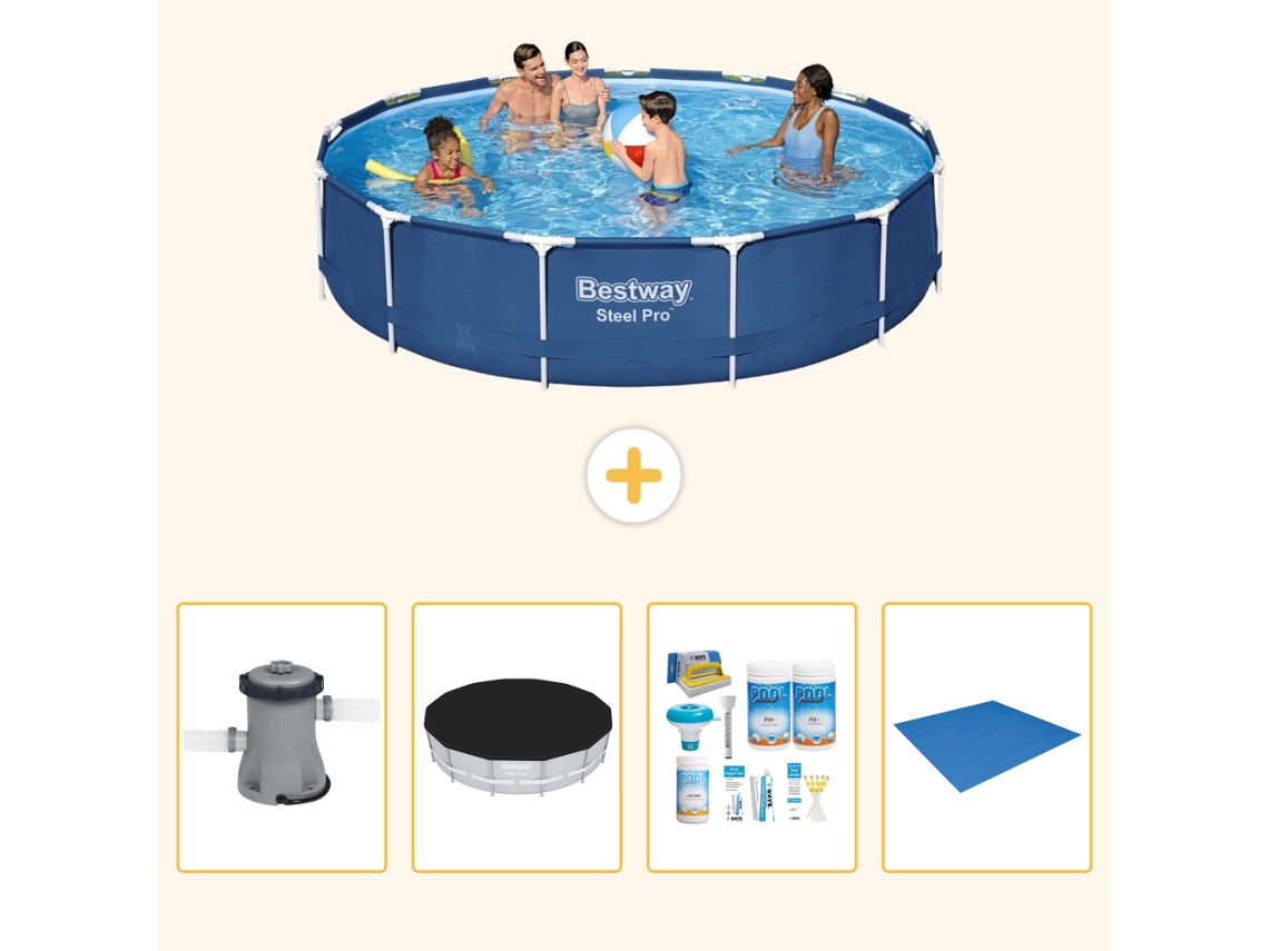 Bestway Piscina Bestway Steel Pro Redonda - 396x84 Cm - 5-peças S251