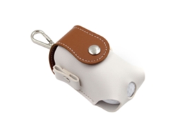 Bolsa De Couro Pu Para Armazenamento De Bola E Tee De Golfe Portátil Com Aro Para Cinto Acessório Esportivo