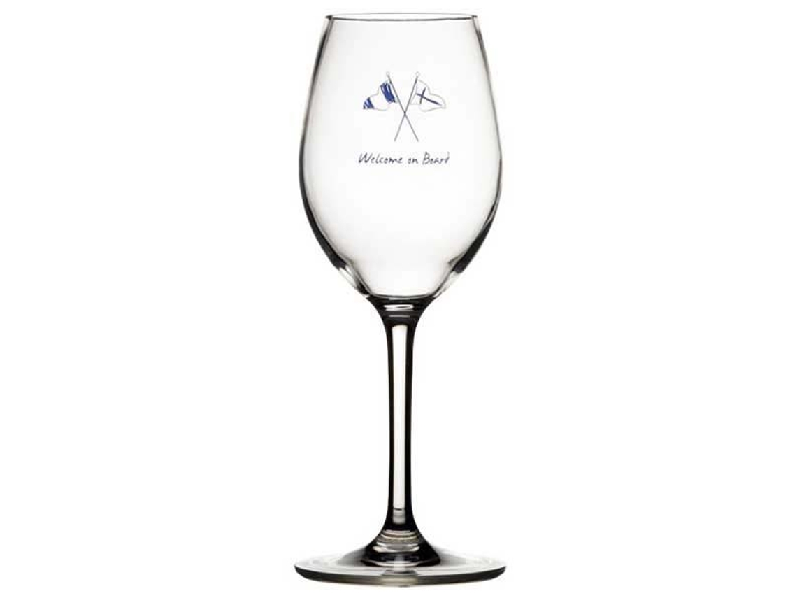 Taça de Vinho Welcome On Board Tritan 325Ml 6 Unidades Transparentemarine Business