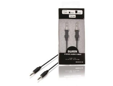 Cabo Jack Stereo 3,5Mm Macho / Macho 1 Metro Sweex
