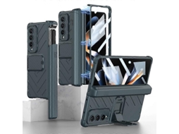 Capa Flip Com Proteção Magnética Integrada Gkk Para Samsung Galaxy Z Fold4 Com Estojo Para Caneta.