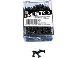 Pioneses PRESTO Preto (100 un)